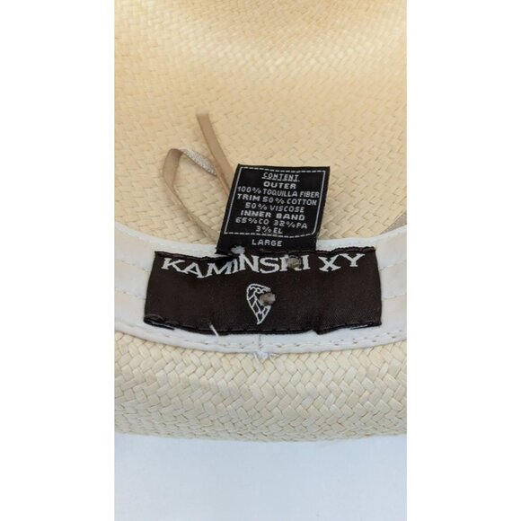 Kaminsky XY Light Tan Toquilla Fiber Fedora Hat - Picture 4 of 4